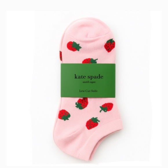 kate spade Accessories - Kate Spade Low Cut Socks Strawberries 🍓